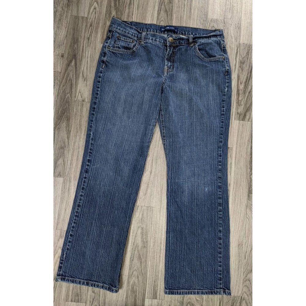 Bandolinoblu Womens Sizes‎ 14 Short Caly Modern Bootcut Embroidered Denim Jeans